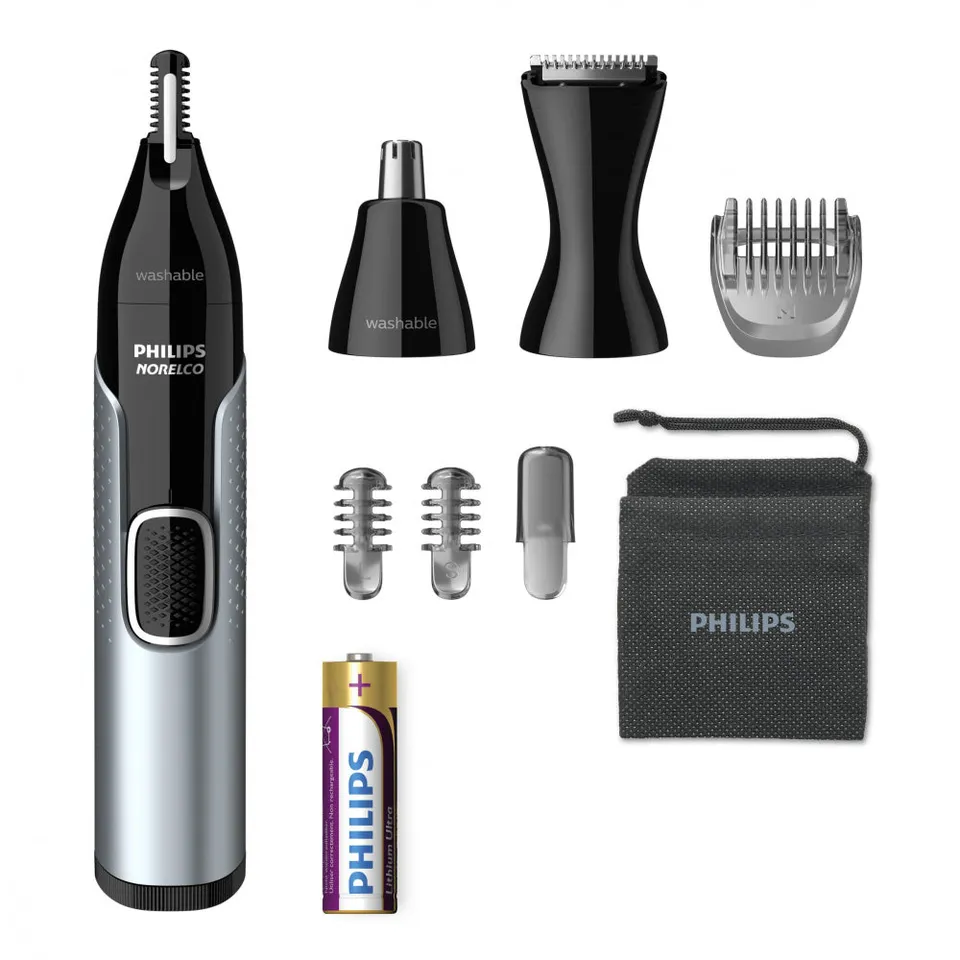 Philips Norelco 5000 rifinitore naso nero argento