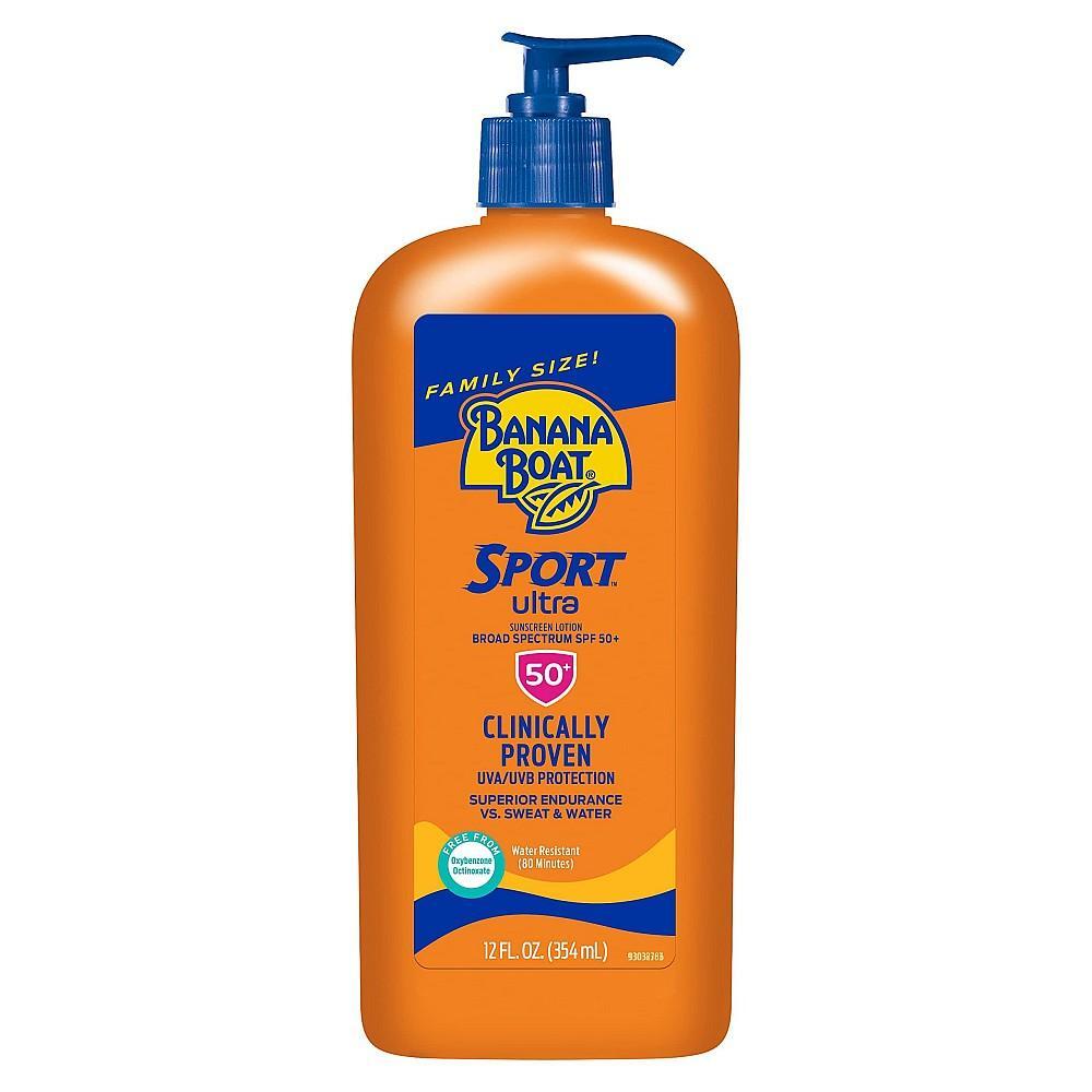 Banana Boat Ultra Sport Latte Solare SPF 50+ 12 Fl Oz Sport
