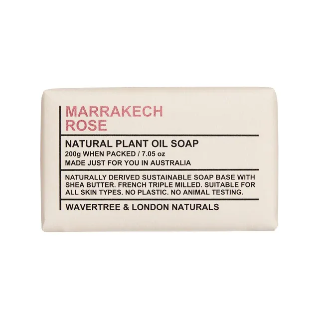 Wavertree & London Marrakech Rose saponetta 198 g rosa karité