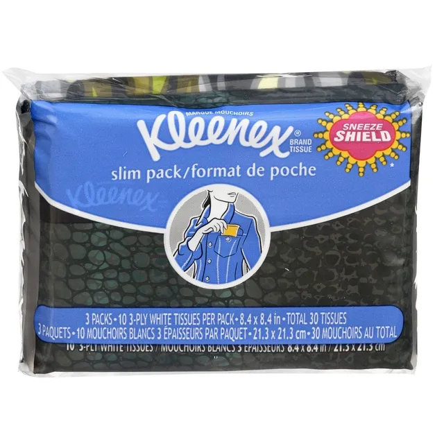 Kleenex Slim Wallet fazzoletti non profumati 18 x 10 pezzi