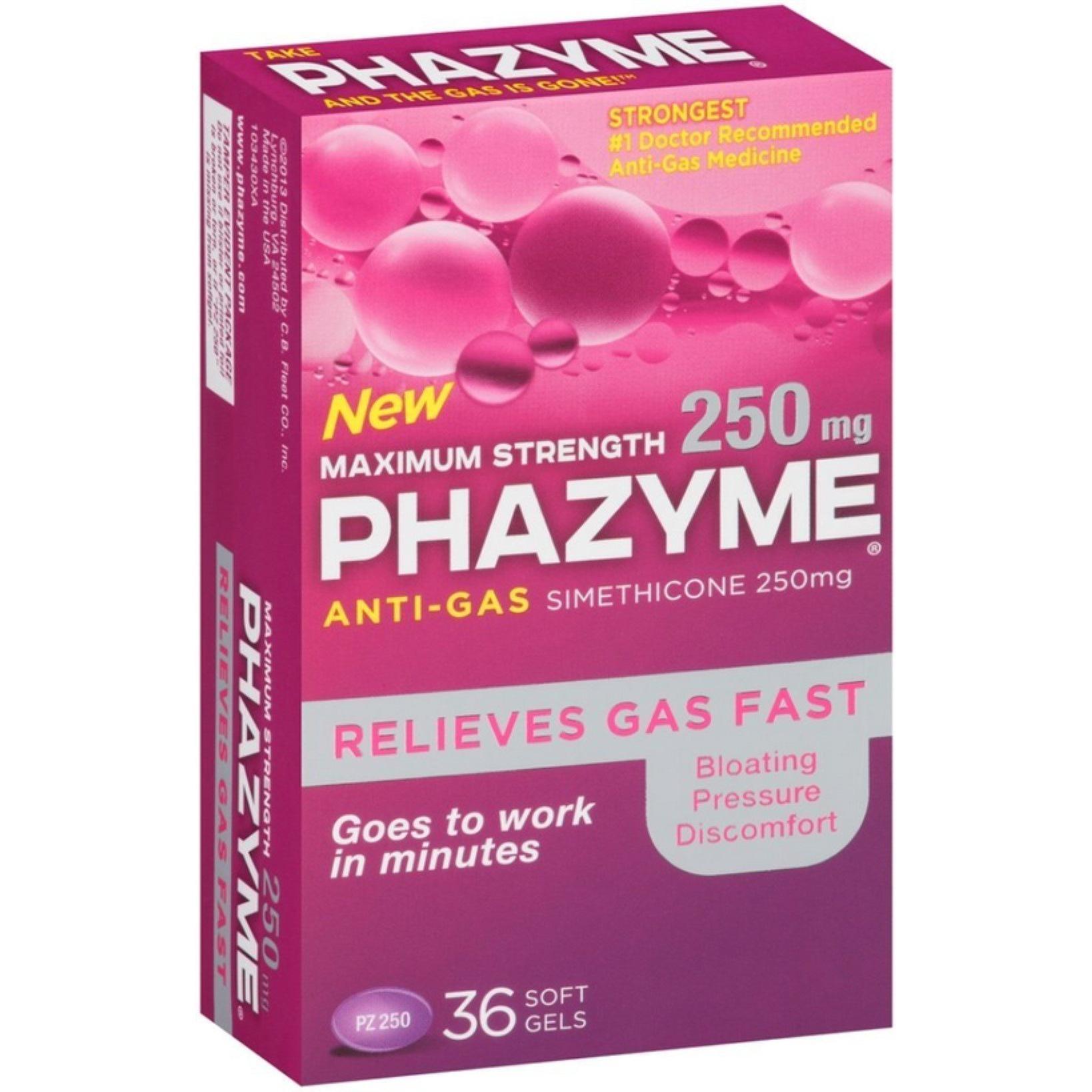 Phazyme Maximum Strength antigas simeticone 250 mg softgel