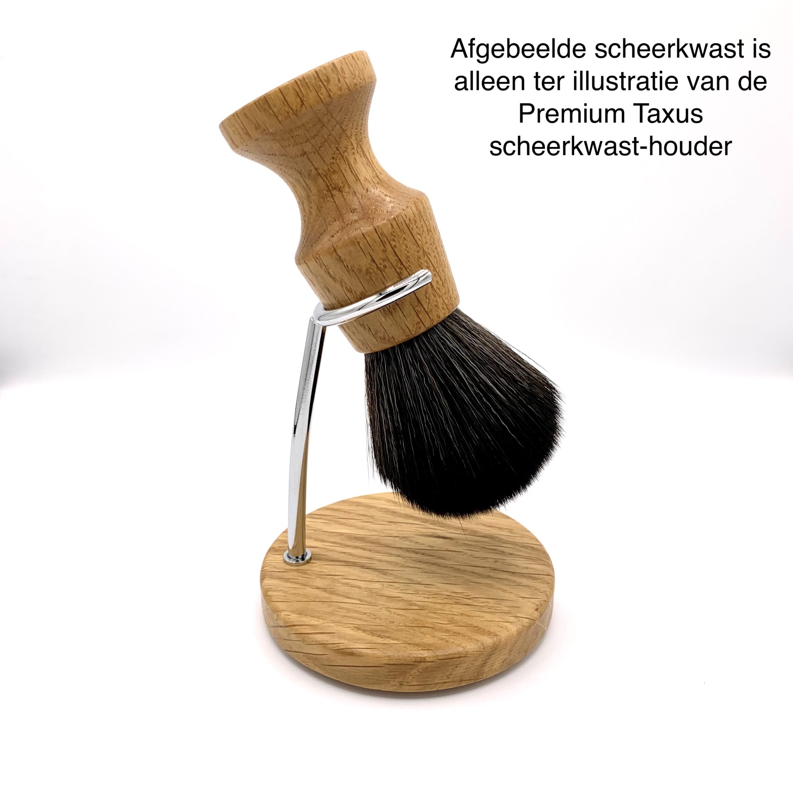 Scheermonnik Premium supporto pennello barba quercia