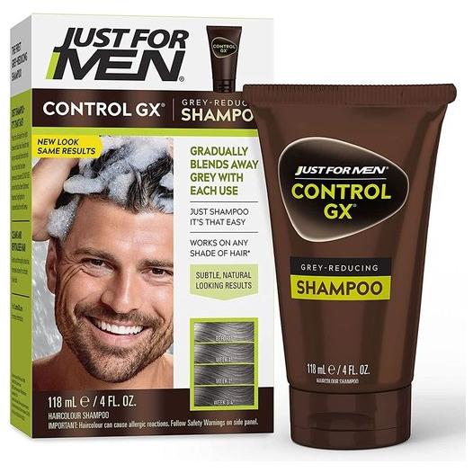 Just for Men Control GX shampoo 2in1 uomo capelli grigi 118 ml