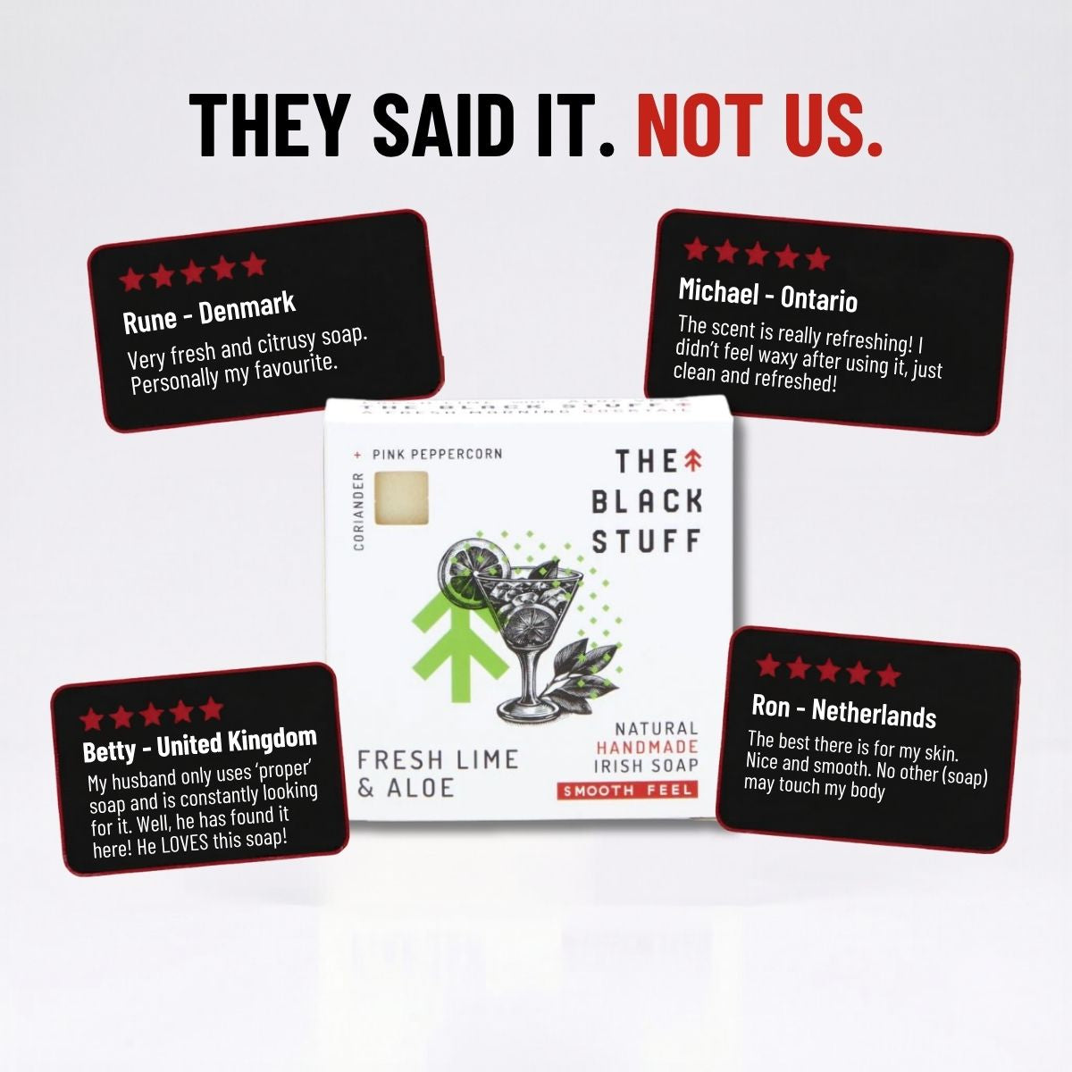 The Black Stuff Fresh Lime and Aloe Sapone Uomo Lime Aloe Pelle Sensibile