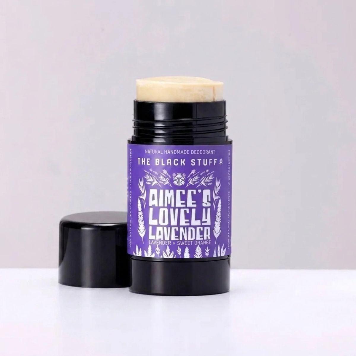 The Black Stuff Natural Deodorant deodorante Aimees Lavender arancia