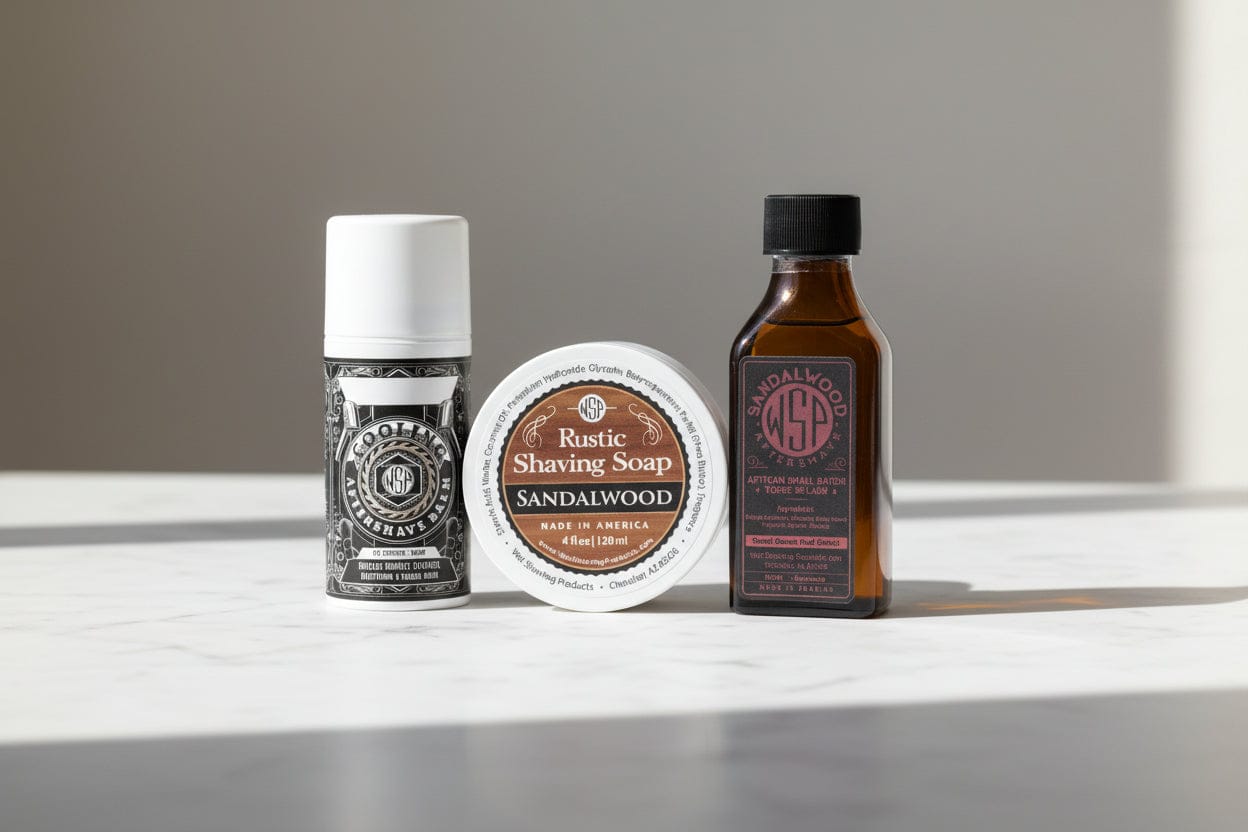 Wet Shaving Products Sandalwood balsamo dopobarba 100 ml mentolo