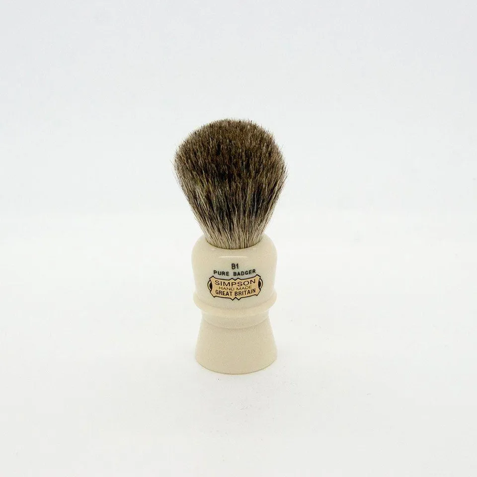 Simpsons Beaufort B1 Pennello Barba Tasso Puro Piccolo
