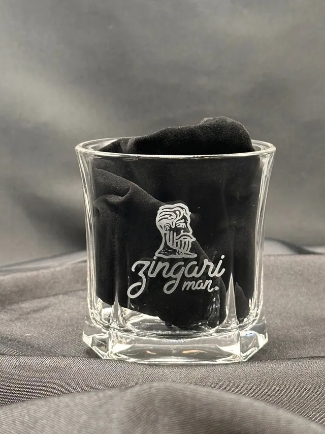 Zingari Man bicchiere bourbon in vetro inciso