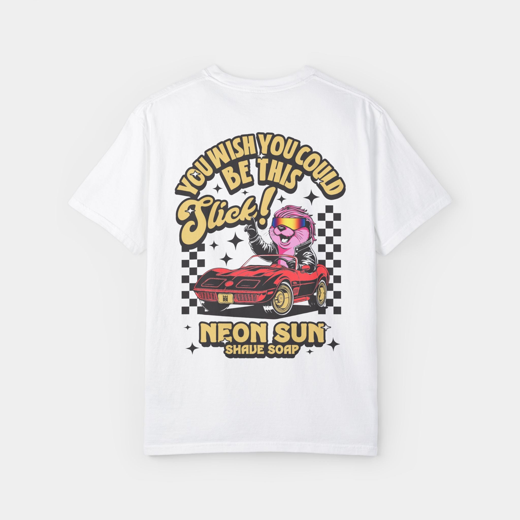 Noble Otter Be This Slick T-Shirt Bianca Cotone