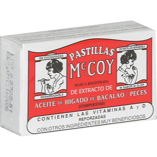McCoy olio fegato di merluzzo compresse Pastillas barattolo