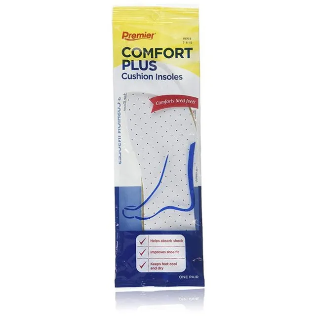 Premier Comfort Plus solette uomo 7-8.5 1 paio ammortizzanti