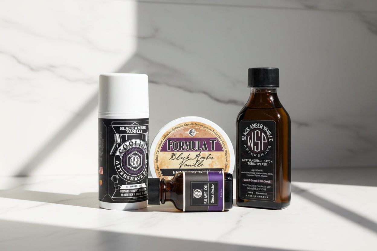 Wet Shaving Products Black Amber Formula T sapone da barba sego