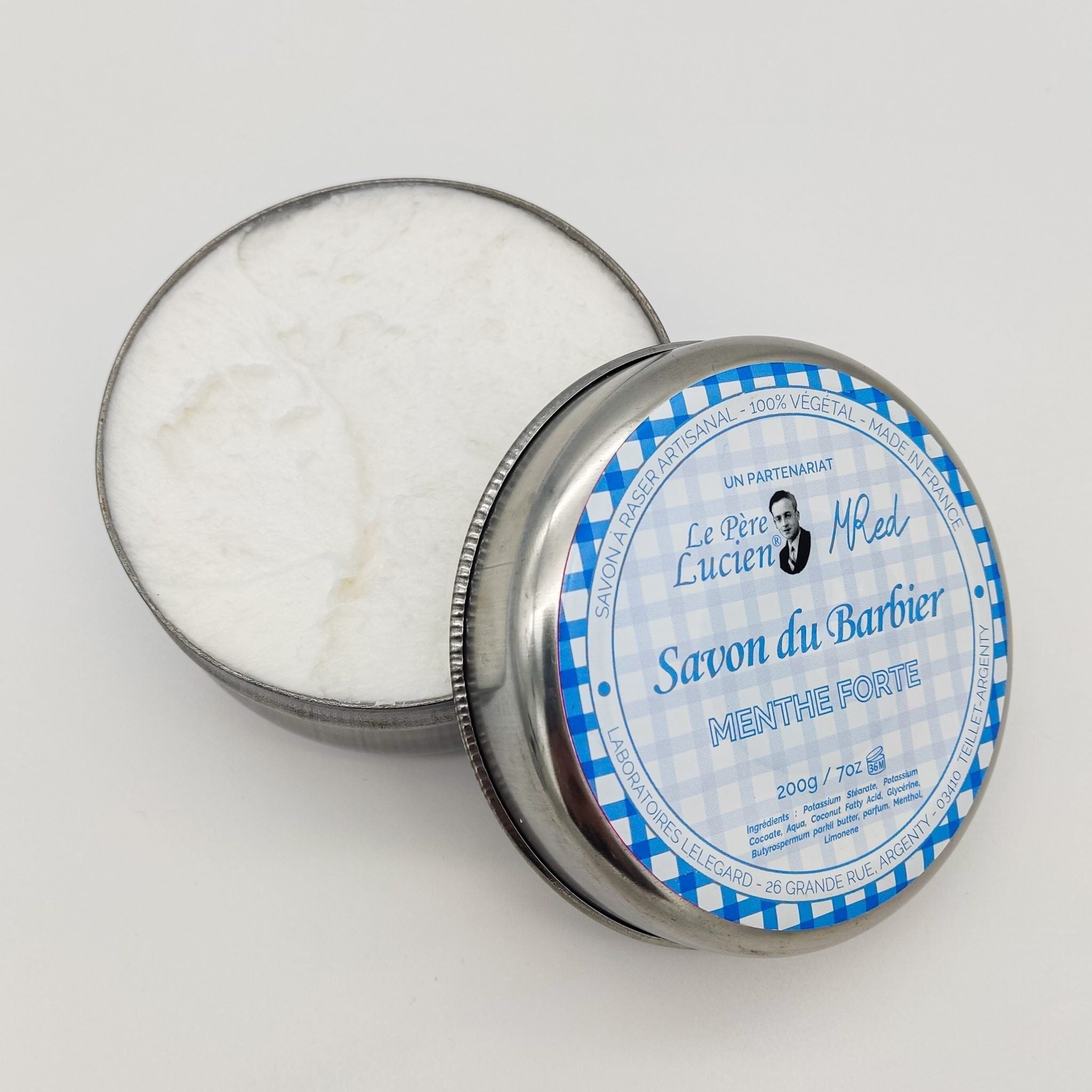Le Pere Lucien Menthe Forte Sapone Barba 200g Mentolo