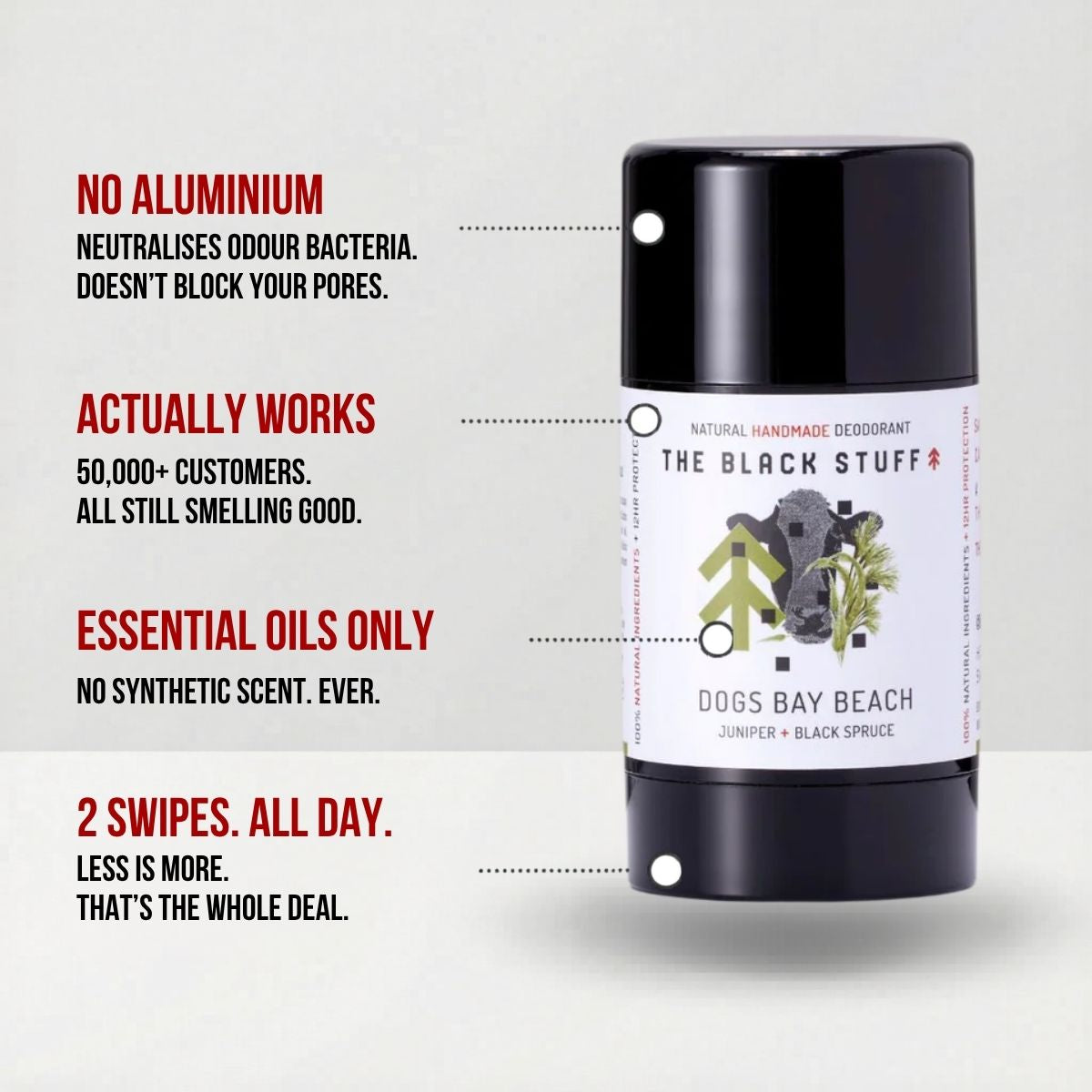 The Black Stuff Dogs Bay Beach deodorante naturale unisex