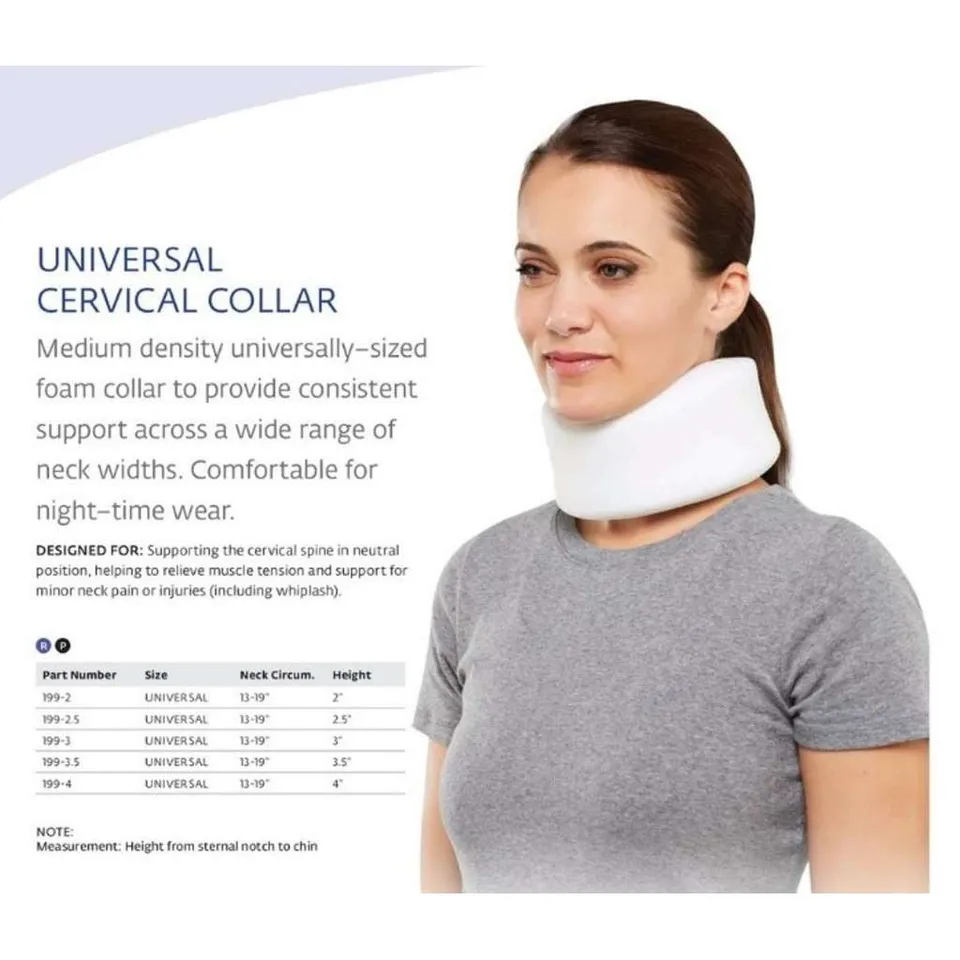 Unique Wellness Bell-Horn Collare Cervicale Bianco 3" 13-19"