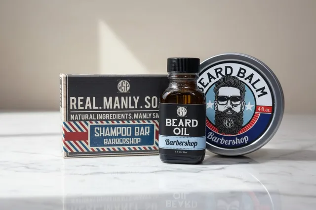 Wet Shaving Full Beard Kit Barba Full Barbershop 3 Pezzi