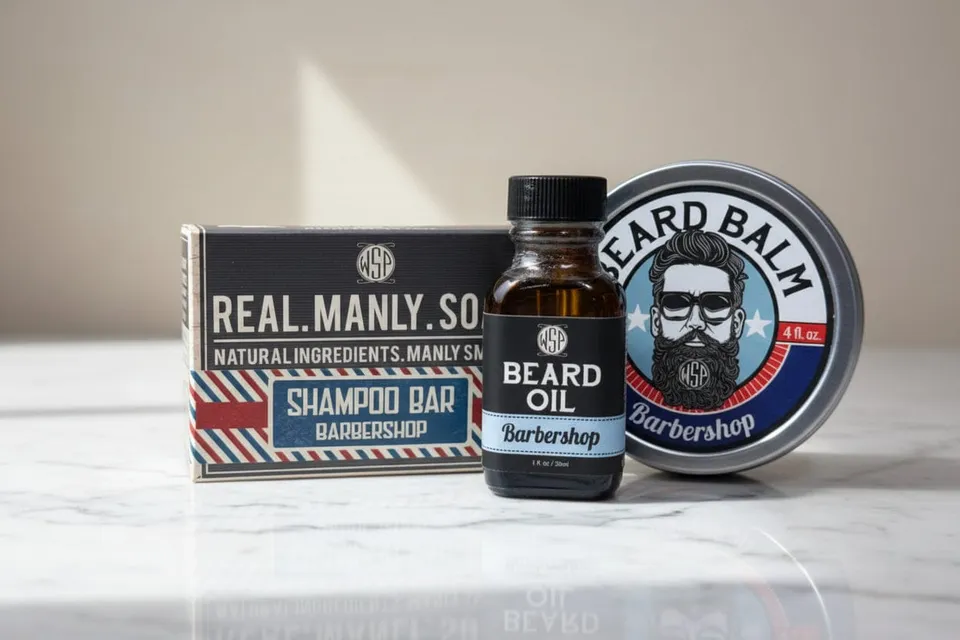 Wet Shaving Full Beard Kit Barba Full Barbershop 3 Pezzi