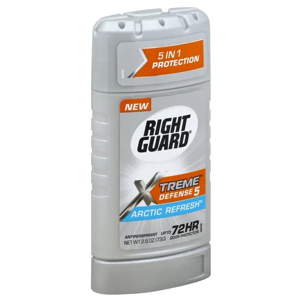 Right Guard Xtreme Defense Arctic Refresh stick invisibile uomo
