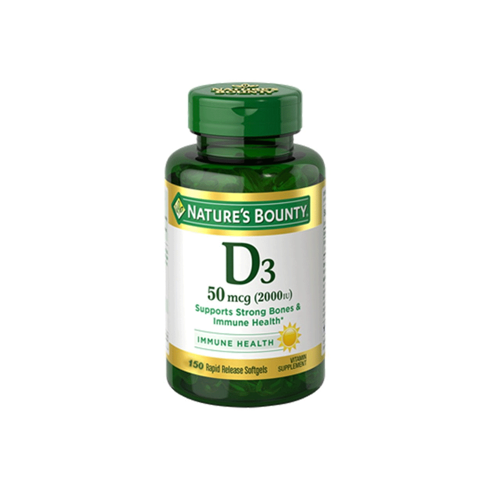 Nature's Bounty Vitamina D3 50 mcg softgel per ossa