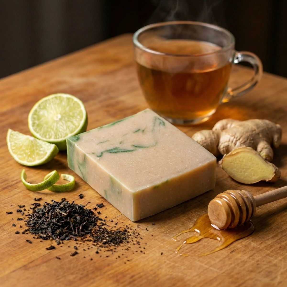 The Black Stuff Ginger Honey Tea saponetta zenzero e miele