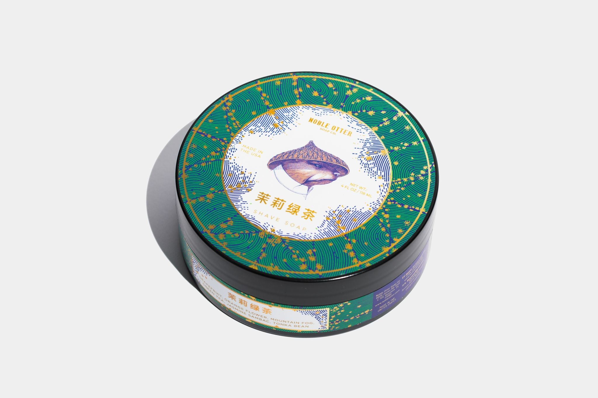 Noble Otter Jasmine Green Tea sapone barba 113g