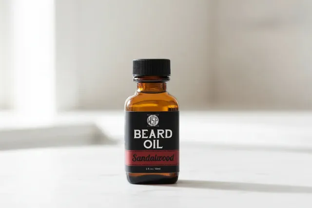 Wet Shaving Products Sandalwood Olio Barba Uomo 30 ml Vegano Sandalo