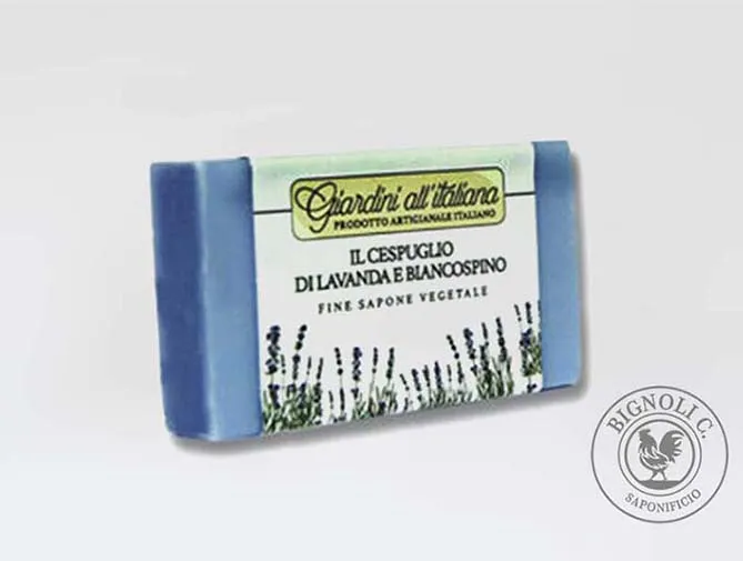 Bignoli Giardini Saponetta Lavanda e Biancospino Vitamina E