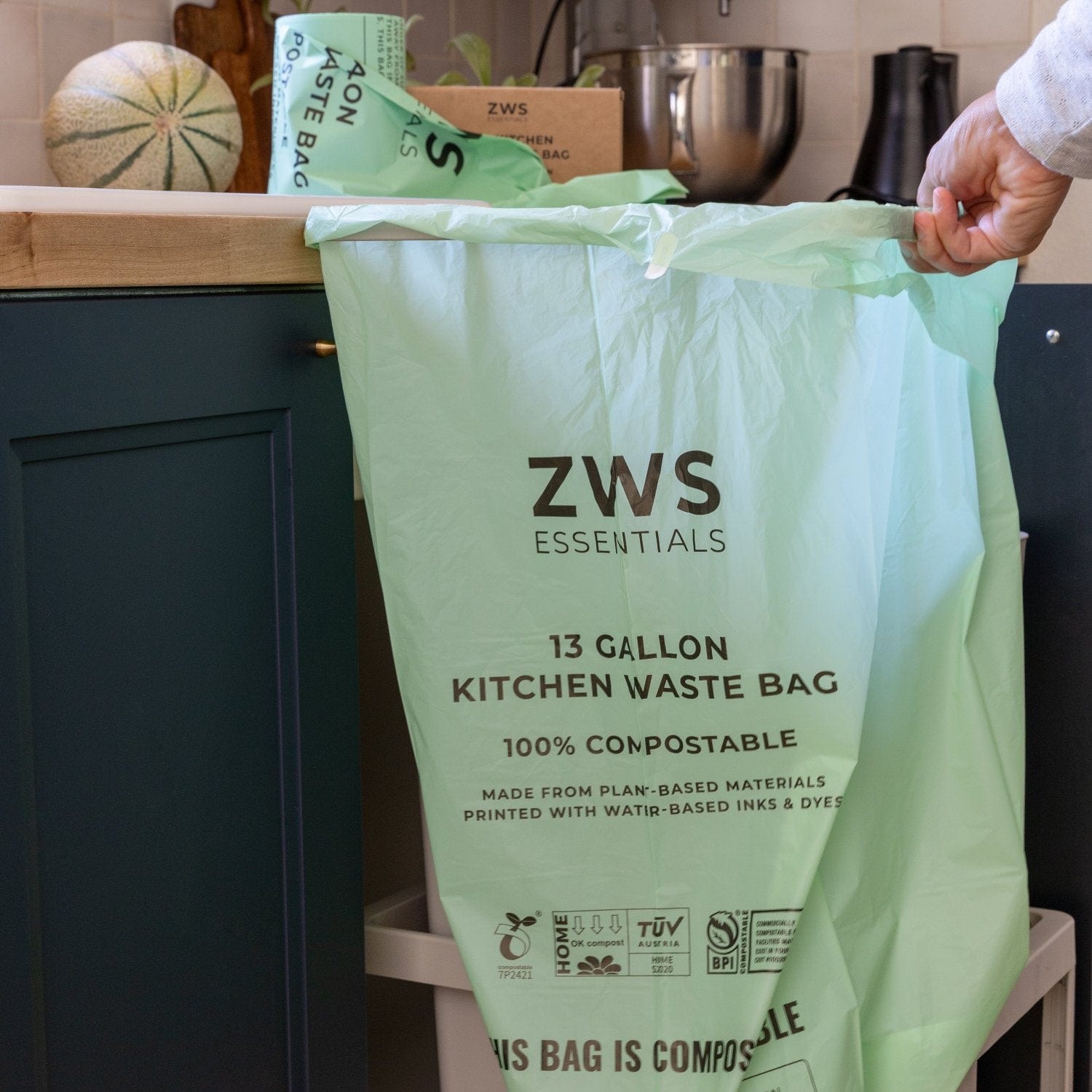 Pasteur Sacchi Spazzatura Compostabili 48 Pezzi 50L