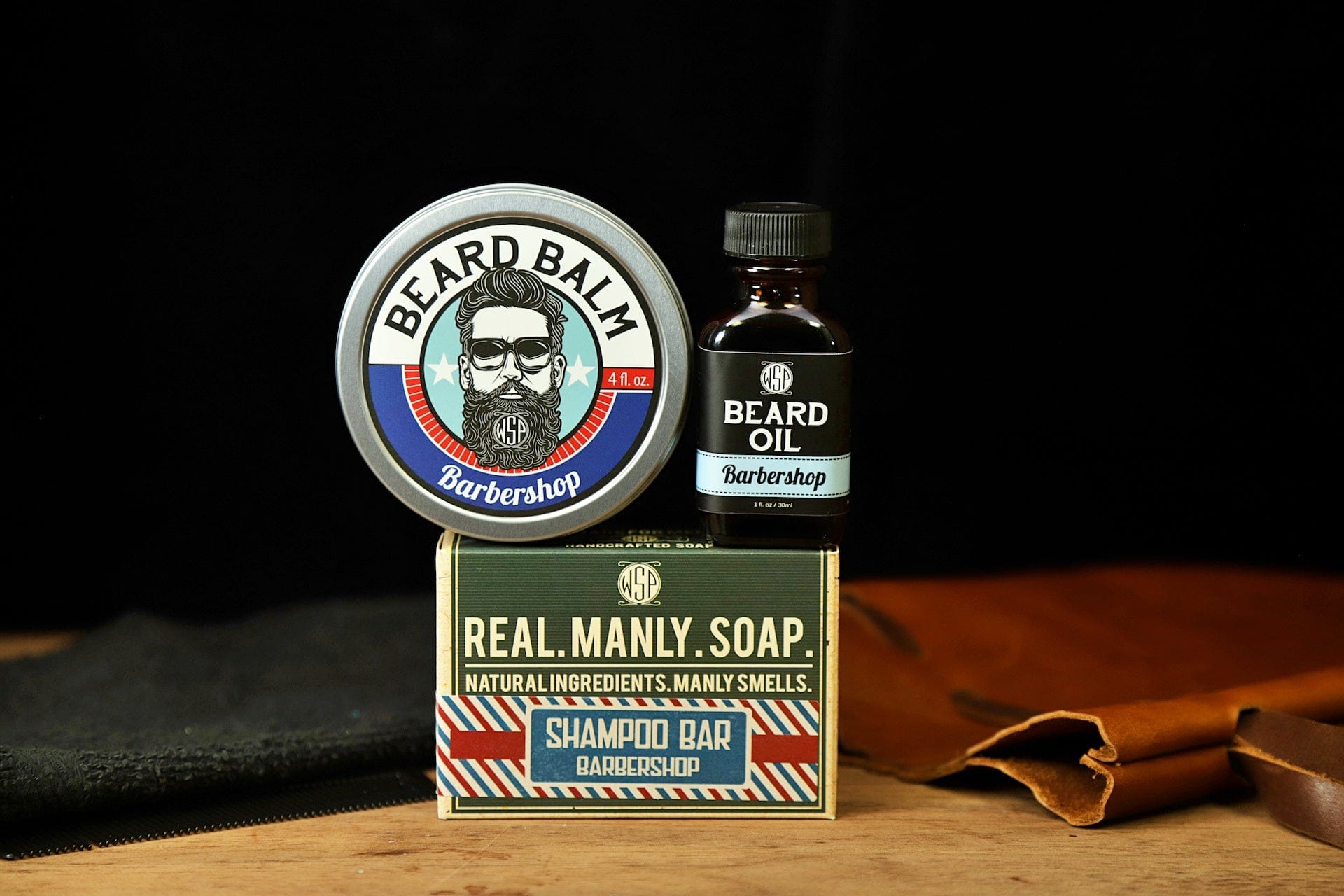 Wet Shaving Products Barbershop balsamo da barba tin 1 oz tenuta