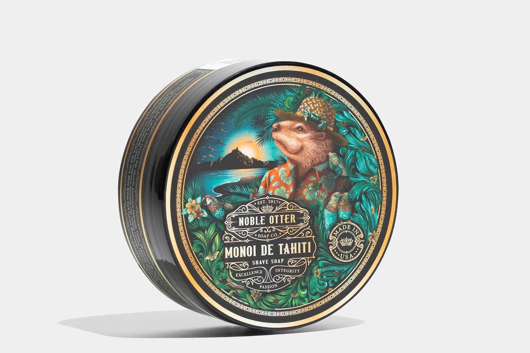 Noble Otter Monoi de Tahiti sapone da barba cocco 85 g