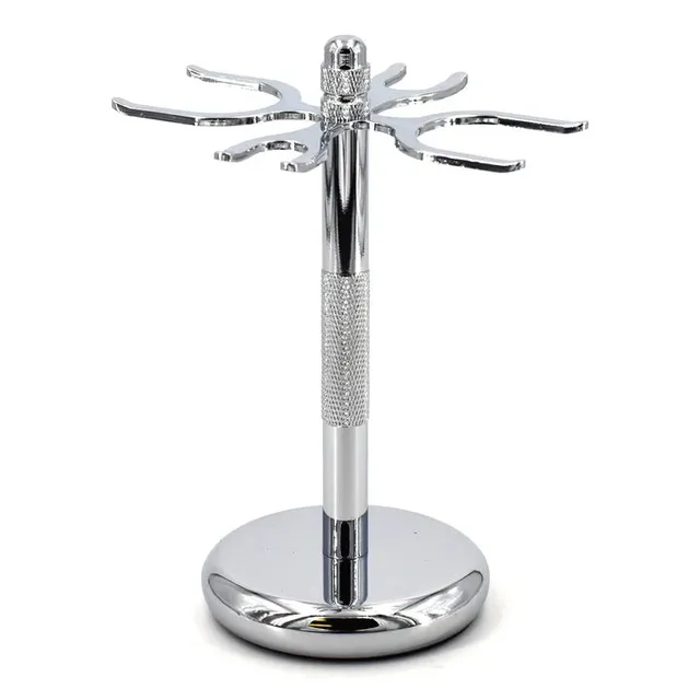 Stirling Soap Porta Rasoio e Pennello Cromato 4 Posti