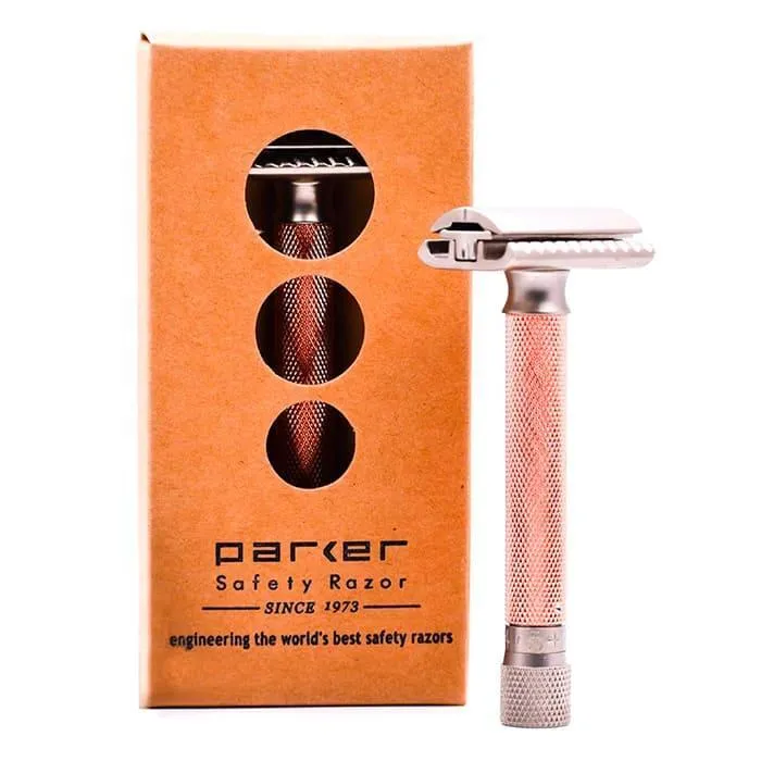 Parker Variant Rasoio di Sicurezza Regolabile Rose Gold Double Edge
