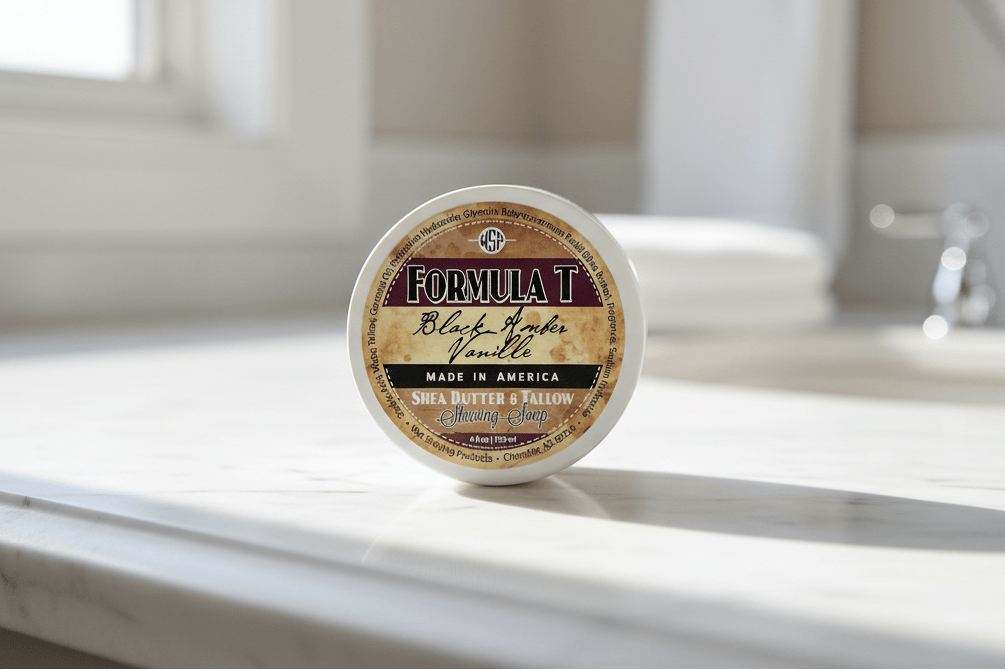 Wet Shaving Products Black Amber Formula T sapone da barba sego