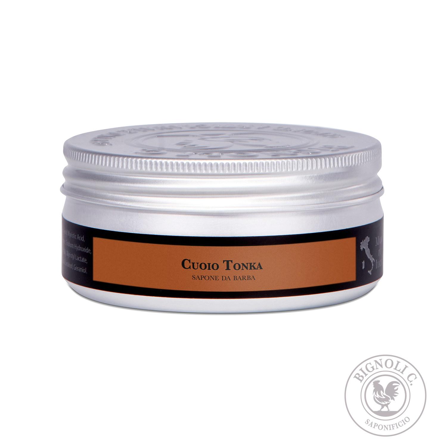 Saponificio Bignoli Cuoio Tonka Sapone da Barba 175g Crema