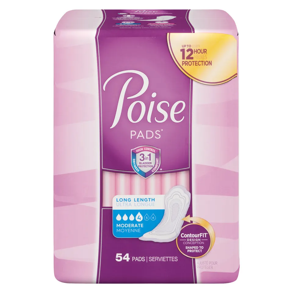 Poise Moderate Long assorbenti incontinenza postparto