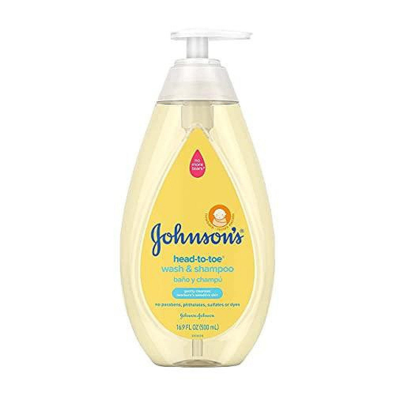 Johnson's Head-to-Toe Bagnoschiuma Shampoo Neonato 500 ml Delicato