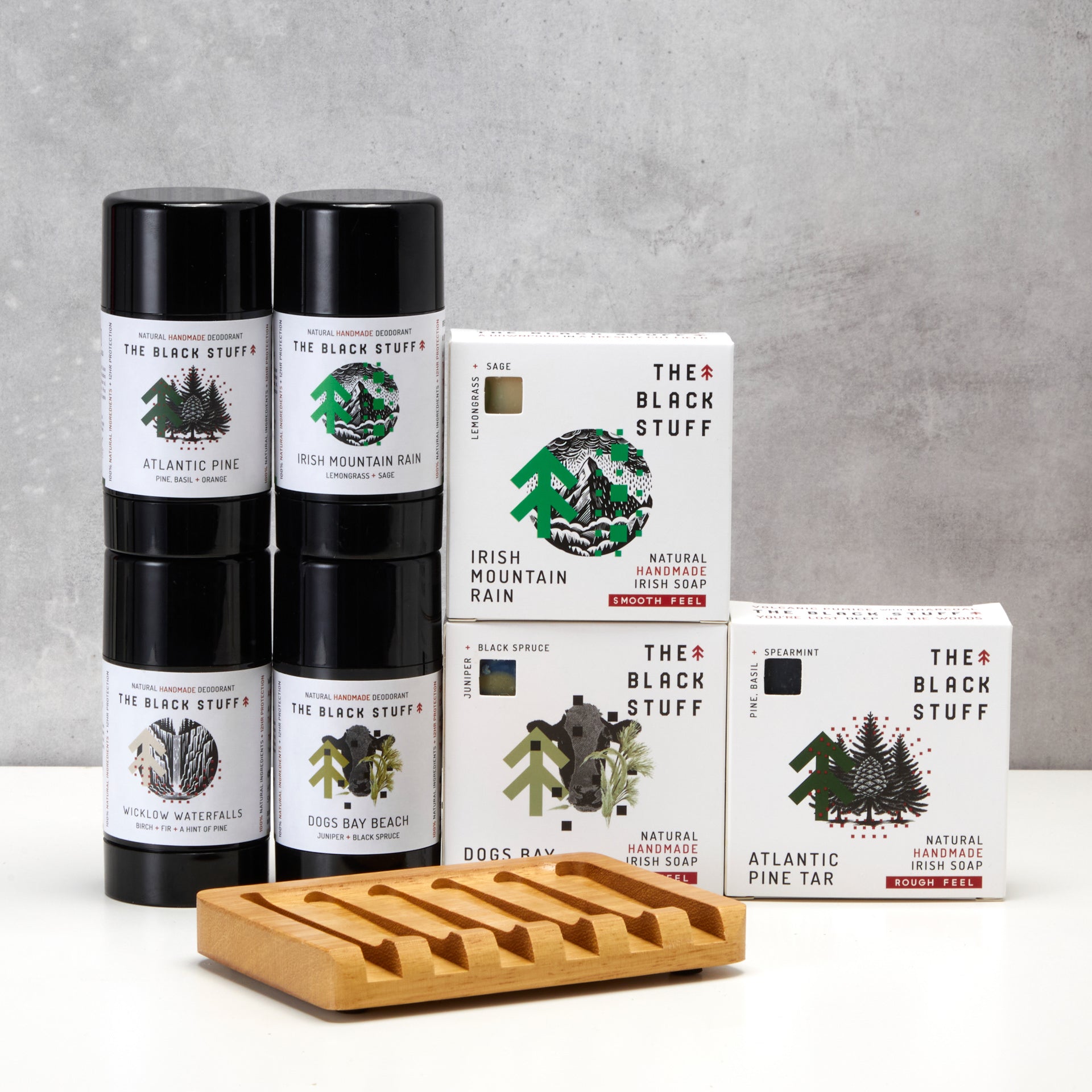 The Black Stuff Triple Whammy saponette uomo bundle