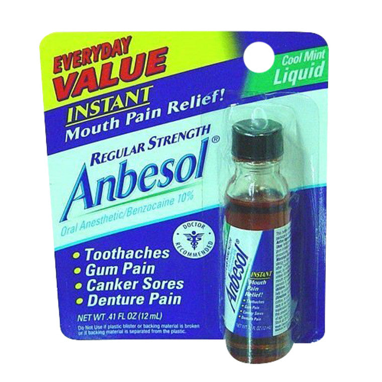 Anbesol anestetico orale liquido menta fresca mal di denti
