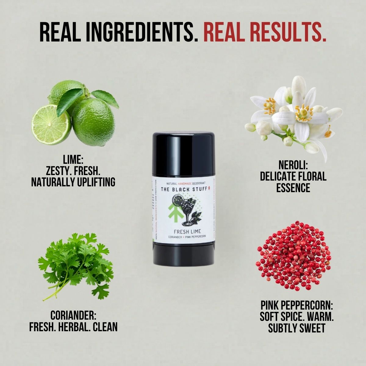 The Black Stuff Fresh Lime Deodorante Naturale Uomo Lime