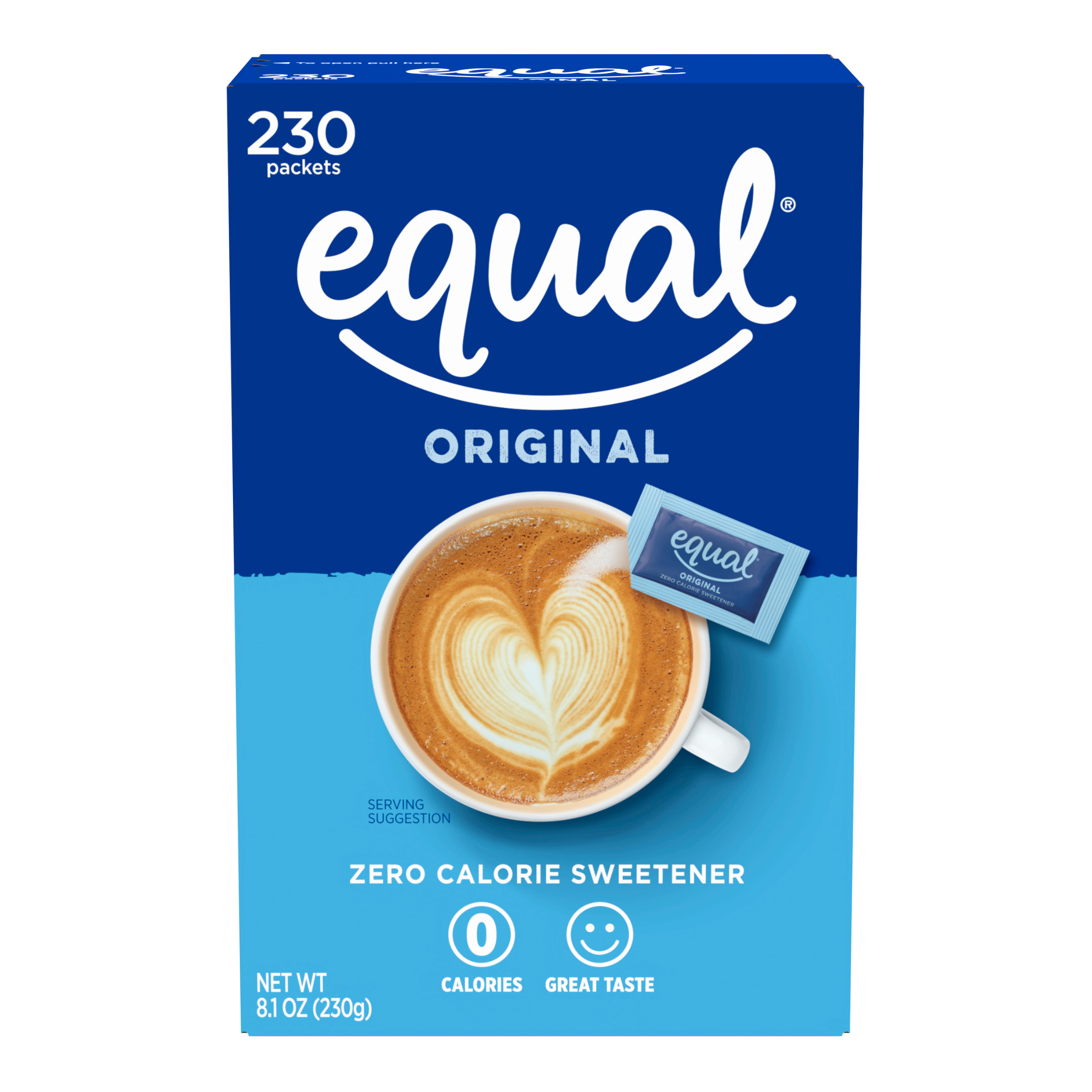 Equal dolcificante zero calorie 230 bustine per caffè e tè
