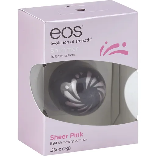 eos Shimmer balsamo labbra sfera rosa Sheer Pink