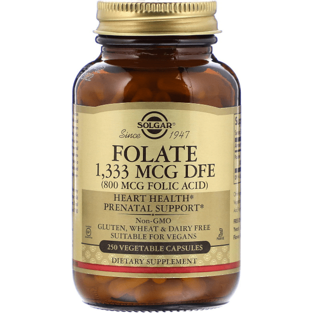 Solgar Folate Acido Folico 800 mcg 250 capsule