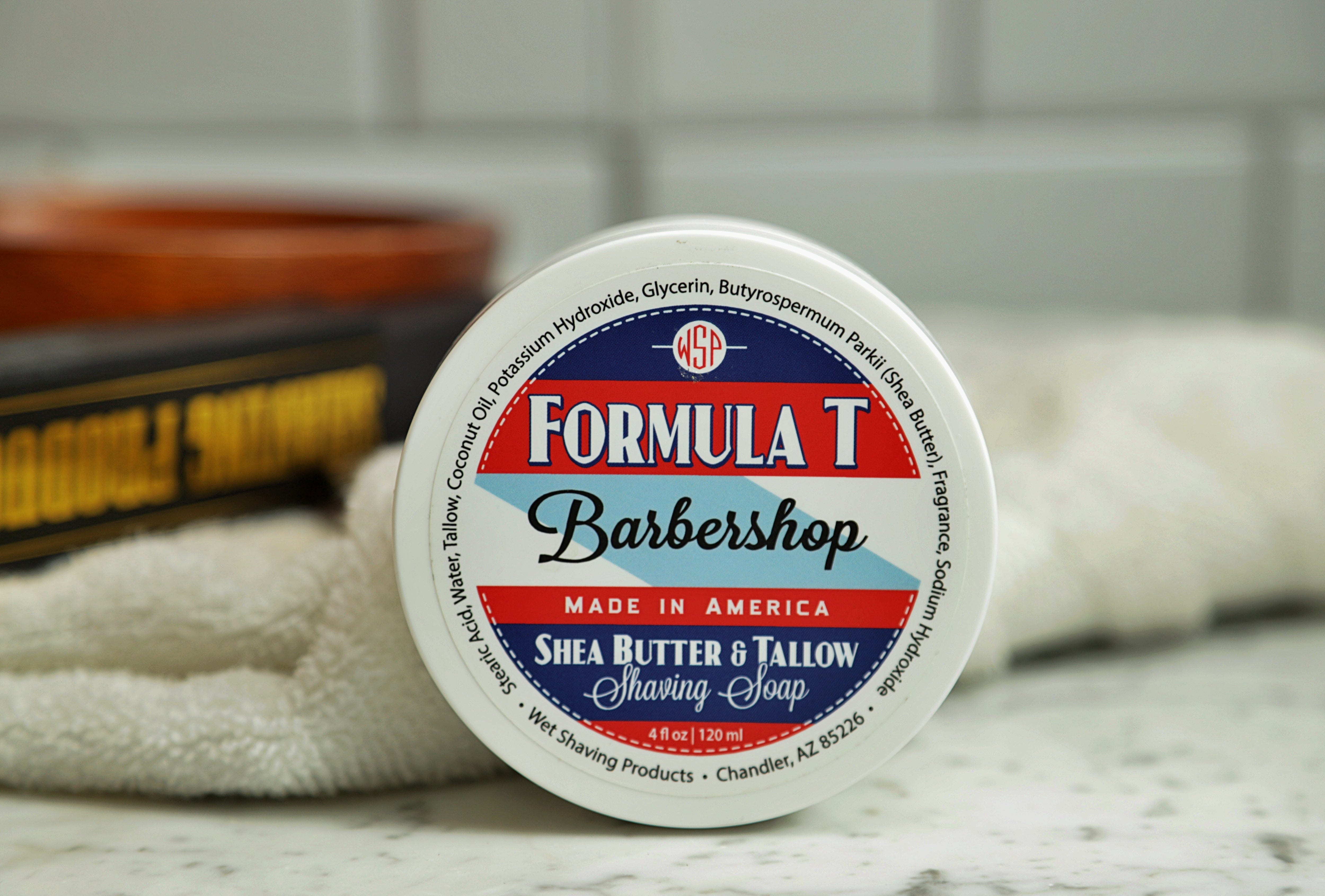 Wet Shaving Products Barbershop Formula T sapone da barba sego disco