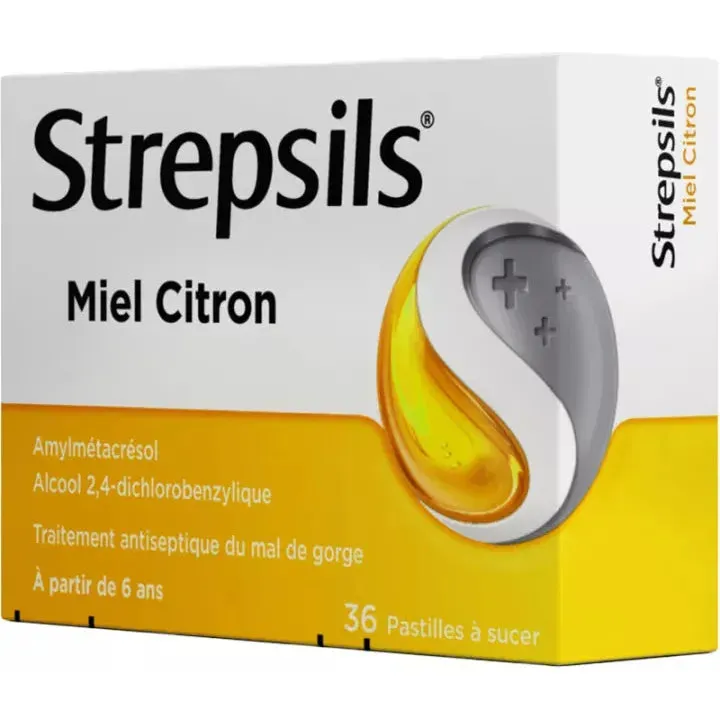 Strepsils Miele Limone Pastiglie Mal di Gola 36 pz