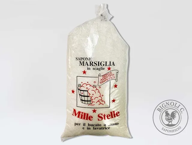 Saponificio Bignoli Saponi da bucato Marsiglia scaglie 1 Kg limone