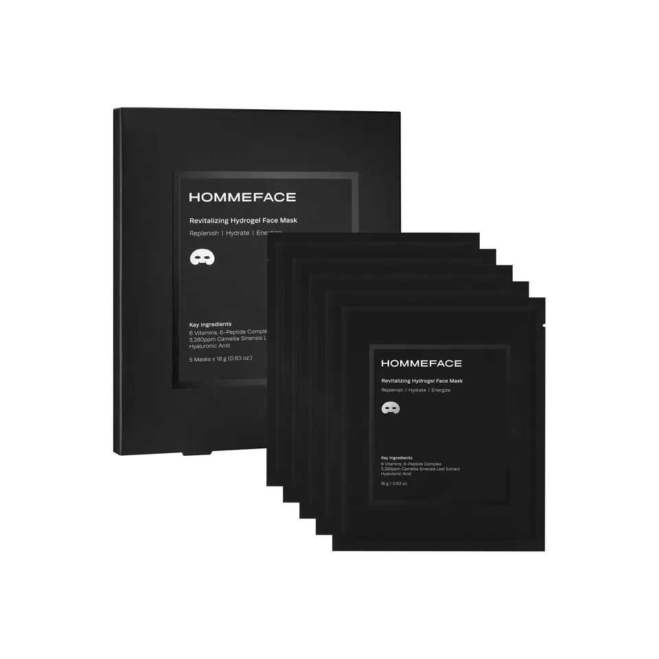 HommeFace maschera viso idrogel 5x18 g rivitalizzante