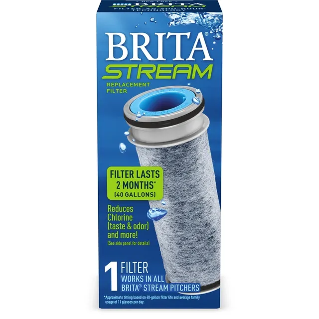Brita Stream filtro ricambio caraffa BPA free 40 galloni