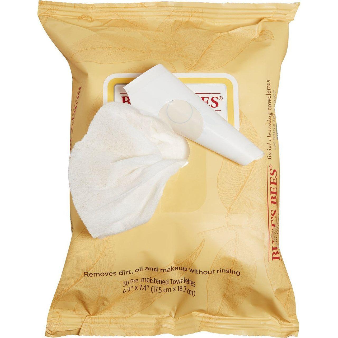 Burt's Bees White Tea salviette struccanti viso 2pz