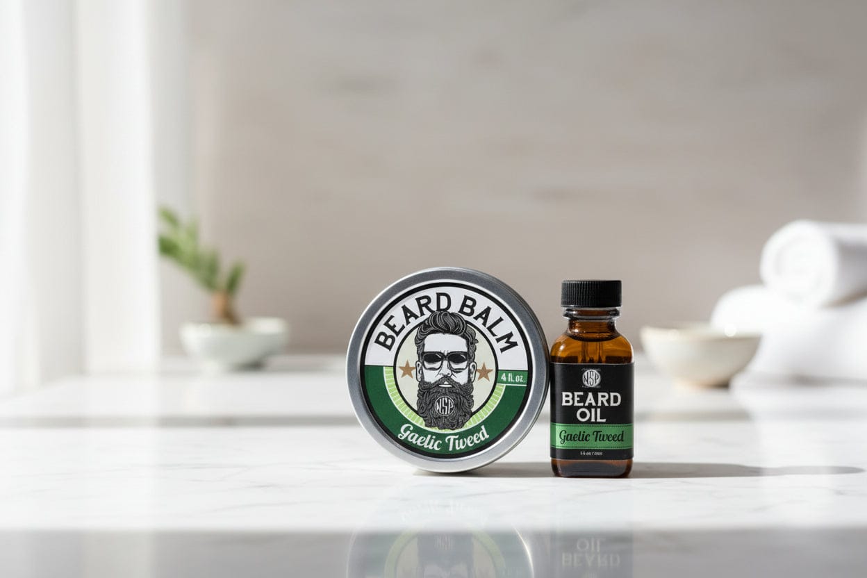 Wet Shaving Products Gaelic Tweed balsamo barba tenuta leggera latta 28 g