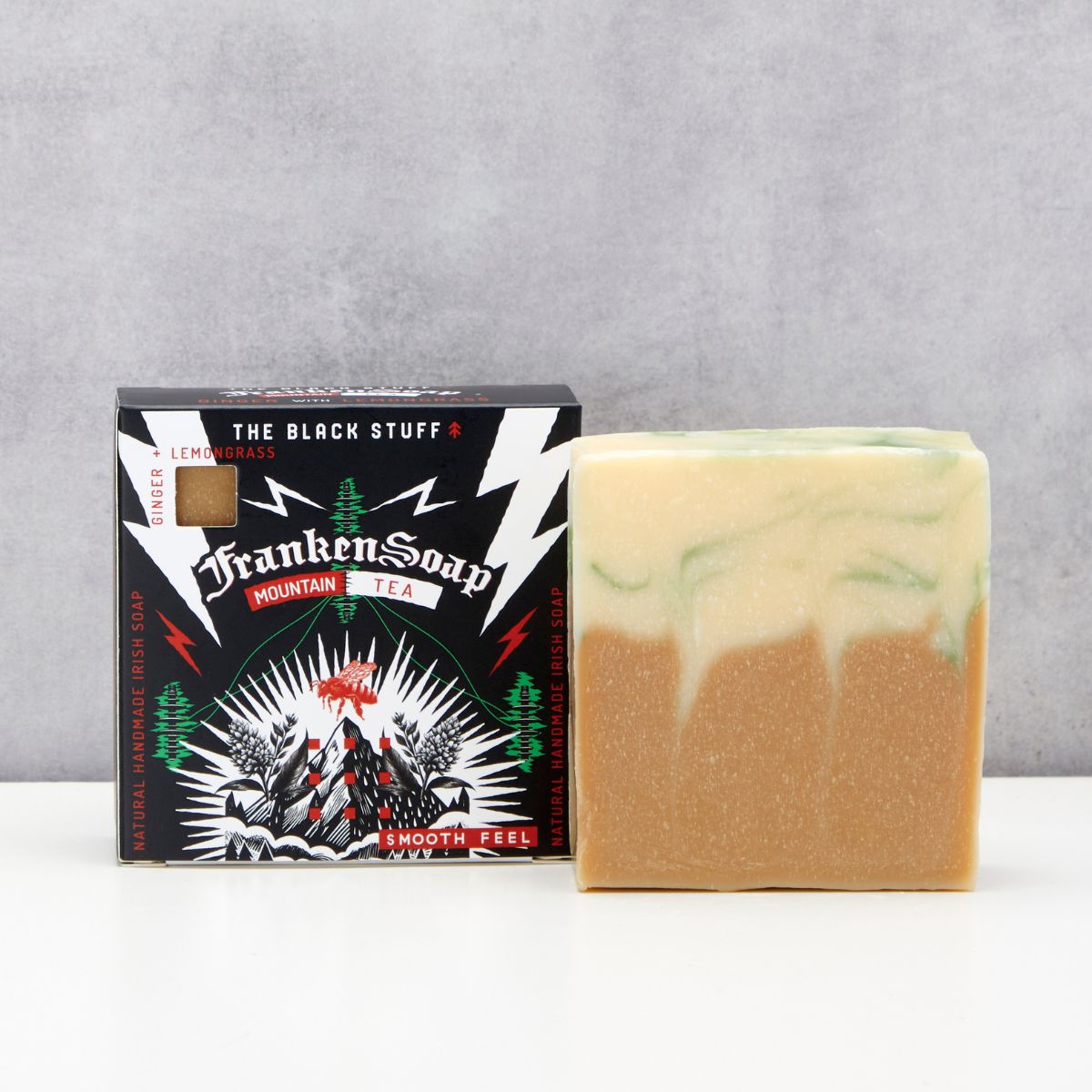 The Black Stuff Men's Bar Soap Mountain Tea sapone agrumi 130g